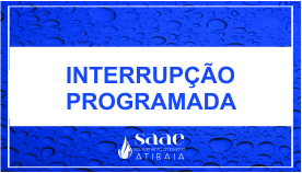 Interrupo programada do abastecimento