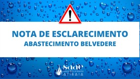 Nota Oficial - Abastecimento Belvedere 